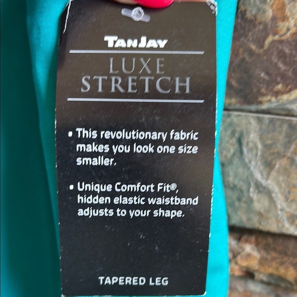 Tanjay StretchTeal Straight-Leg Pants *New with tags - Picture 2 of 7